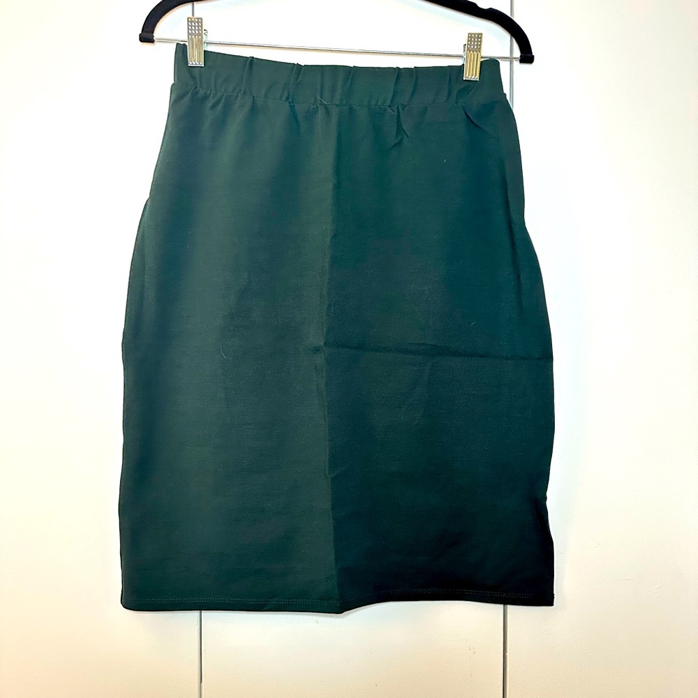 ModCloth Green Elastic Pencil Skirt